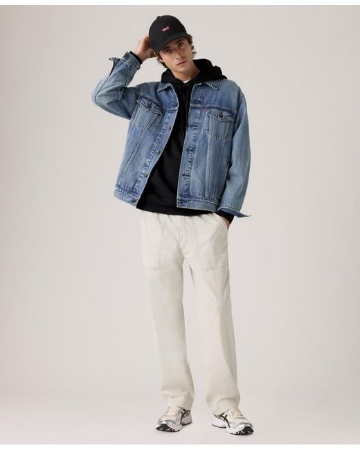 Levi's White Regular-fit Surplus Pants for men