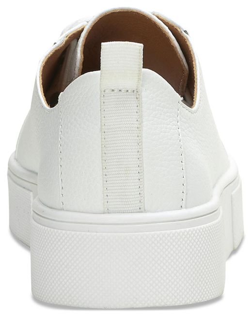 Lucky Brand White Zamilio Leather Casual And Fashion Sneakers