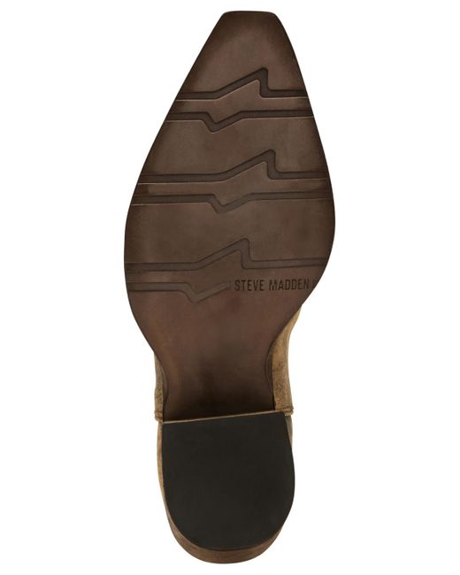 Steve Madden Brown Albany Western Cowboy Boots