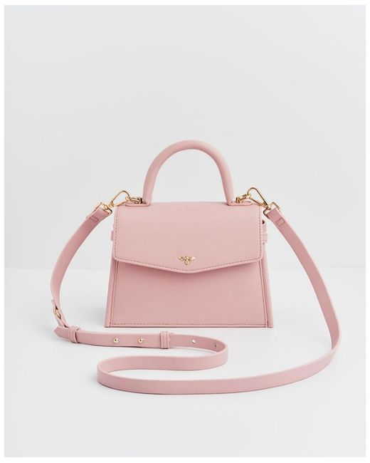 Fable England Pink Structured Mini Tote Bag