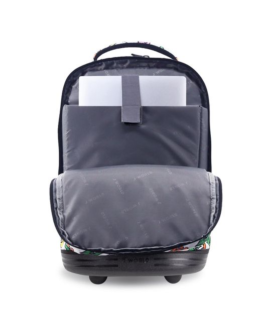 J World White Sundance Laptop 20" Rolling Backpack
