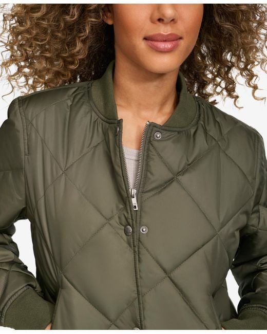 Levi's Green Quilted Bomber Jacket