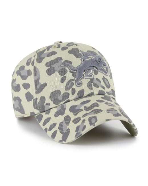 '47 Gray Detroit Lions Bagheera Clean Up Adjustable Hat