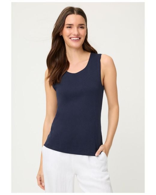 Olsen Blue Sleeveless Shell