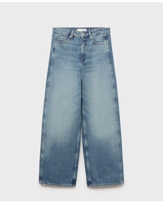 Mango Blue High-rise Balloon Jeans