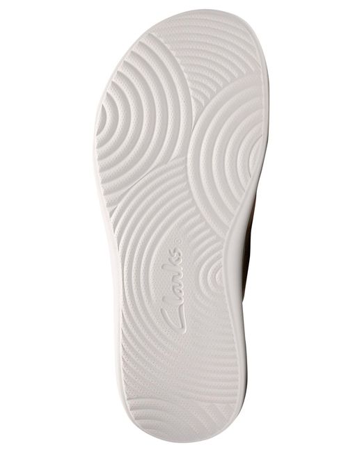 Clarks White Solevana Post Round Toe Als