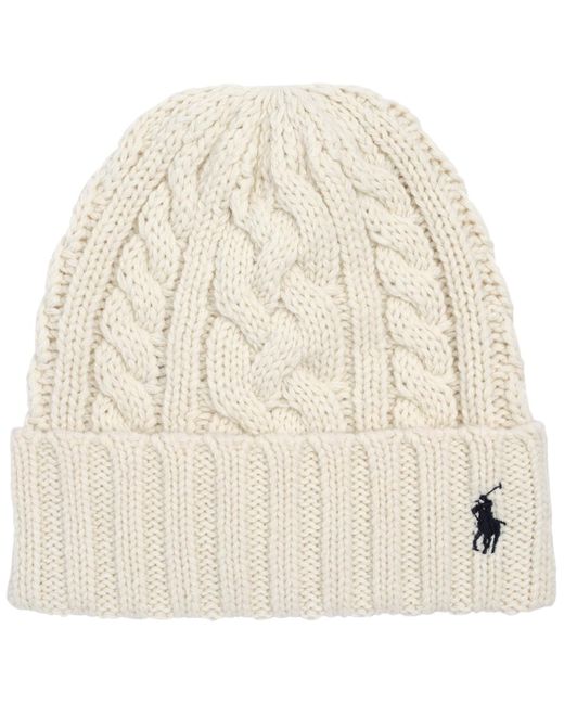 Polo Ralph Lauren Natural Cable Beanie for men