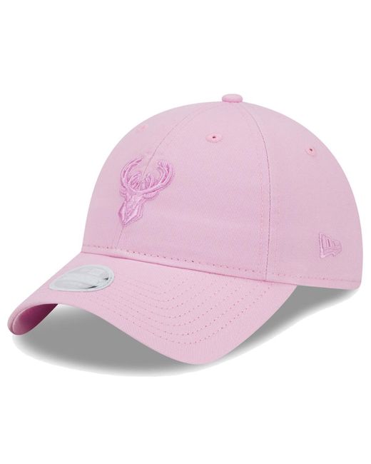 KTZ Pink Milwaukee Bucks Colorpack Tonal 9twenty Adjustable Hat