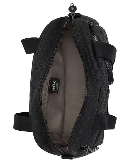Kipling Black Cool Defea Nylon Medium Convertible Shoulder Bag