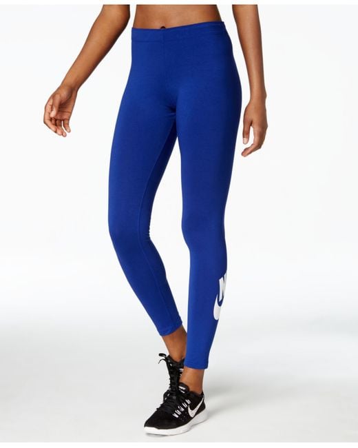 Nike Leg-a-see Dri-fit Leggings in Blue | Lyst