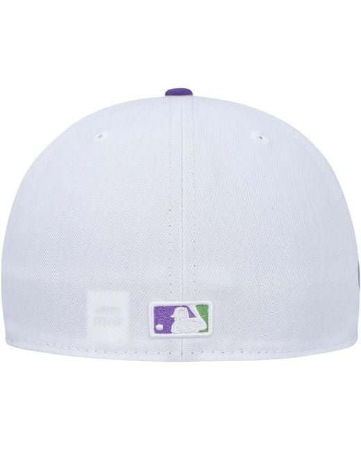 KTZ Blue Chicago Sox Side Patch 59fifty Fitted Hat for men