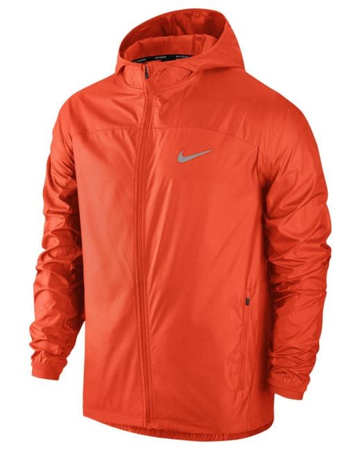 Nike Men's Shield Running Jacket in Orange for Men | Lyst