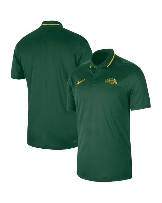 Nike Green Ndsu Bison 2023 Sideline Coaches Performance Polo for men