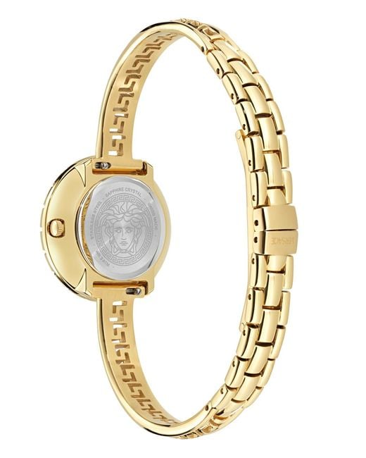 Versace Metallic La Greca Diamond Bracelet Watch