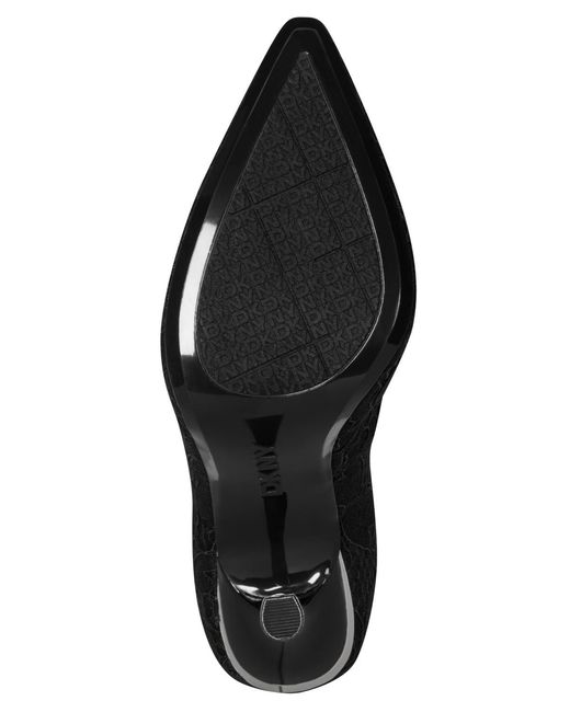 DKNY Black Nachman High Pointed Toe Pumps