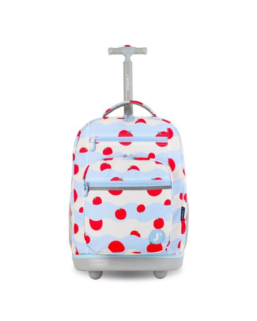 J World White Sundance Laptop 20" Rolling Backpack