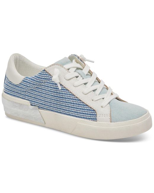 Dolce Vita Blue Zina Lace Up Sneakers