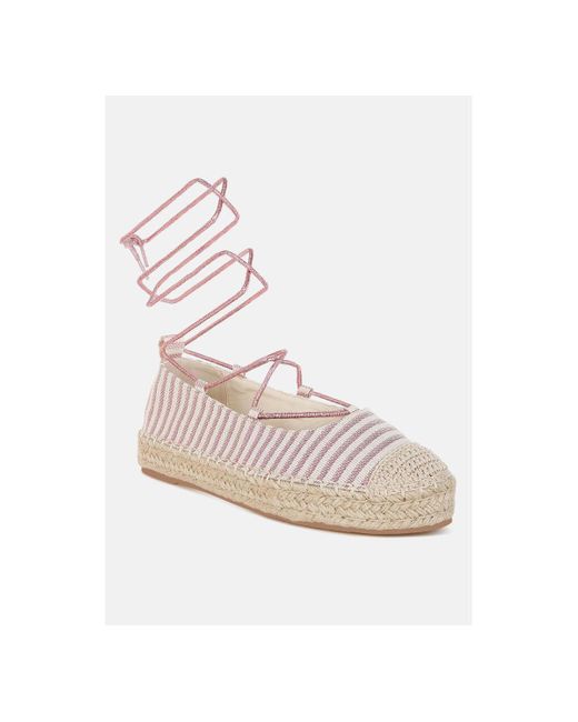 LONDON RAG White Oplin Canvas Woven Espadrilles