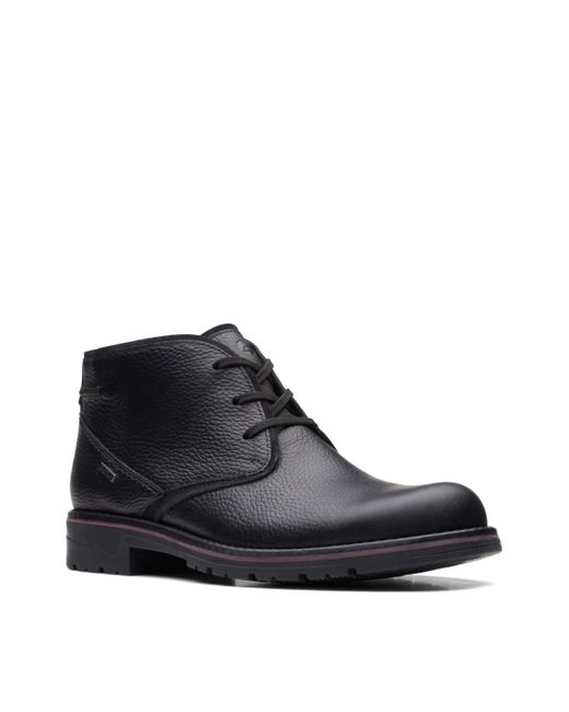 Clarks Black Collection Morris Peak Leather Chukka Boots for men