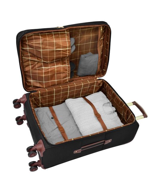 London Fog Black Westminster 29" Expandable Check-in Spinner