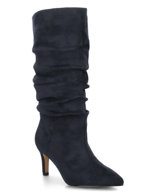 navy blue dress boots Noble Men's Vintage Lace-Up Boots (Blue) 10 main image 0