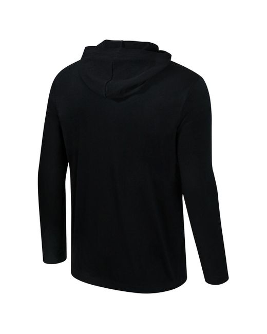 Colosseum Athletics Black Alabama Crimson Tide Color Pop Active Blend 2-hit Long Sleeve Hooded T-shirt for men