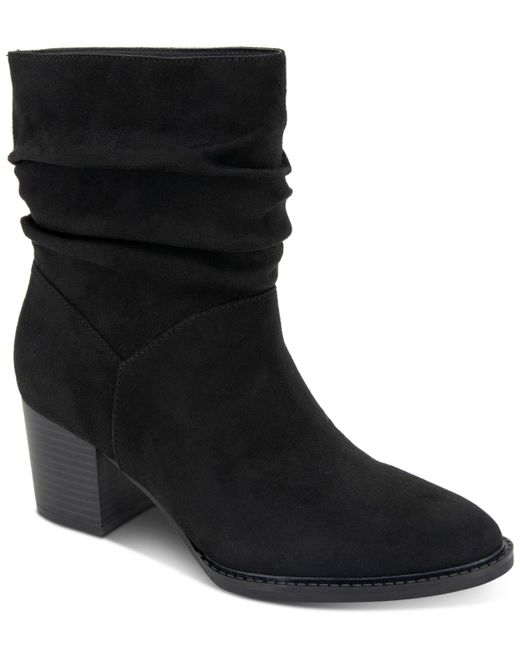 Black scrunch booties deals