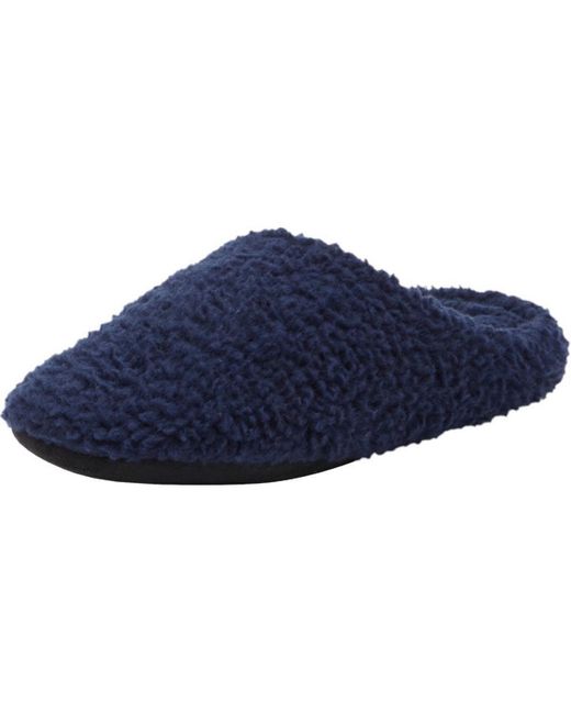 Kingsize Blue Sherpa Slippers for men