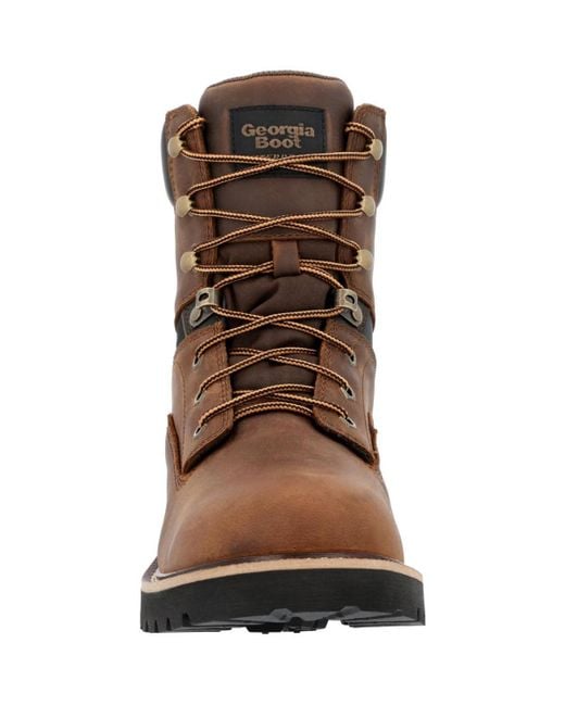 Georgia Boot Brown Core 37 Waterproof Work Boot for men
