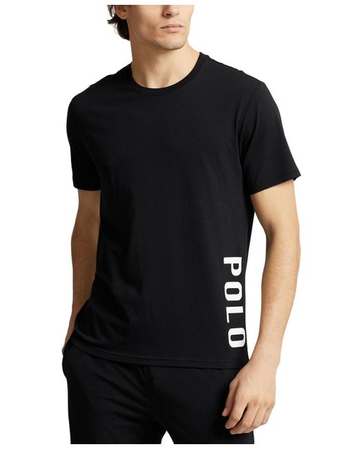 Polo Ralph Lauren Black Exclusive Short-sleeve Logo Sleep Shirt for men