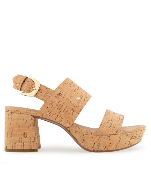 Aerosoles Brown Camilia Round Toe Platform Sandals