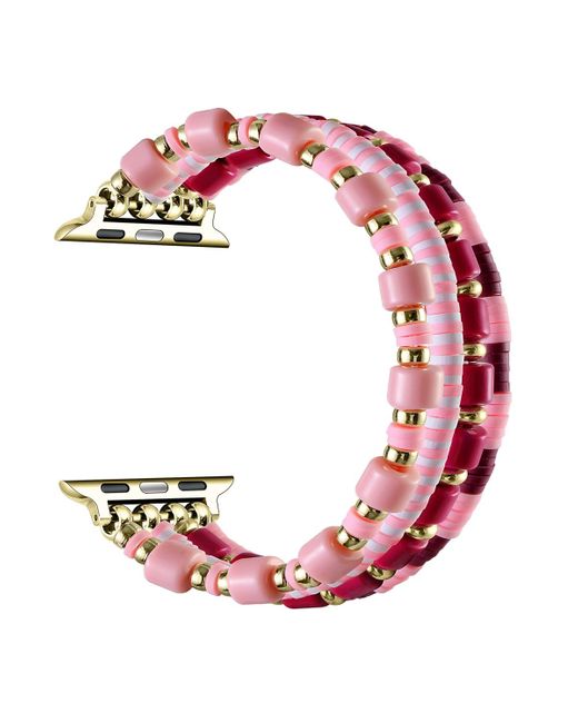 The Posh Tech Pink Fling Beaded Band For Apple Watch