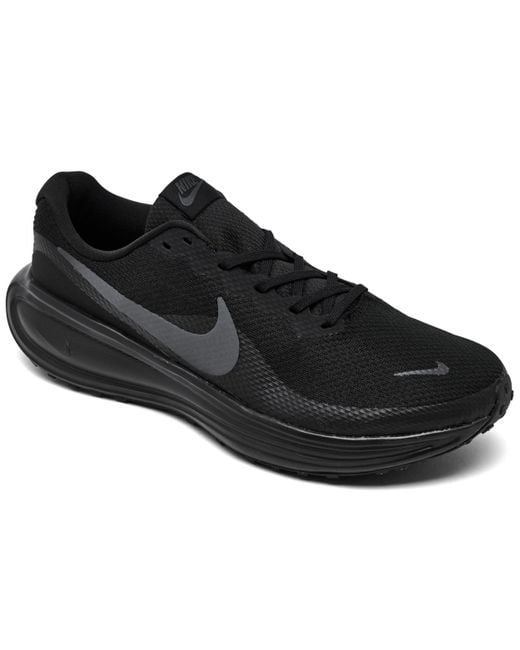 Nike Black Revolution 8 Wide Width Running Sneakers From Finish Line for men