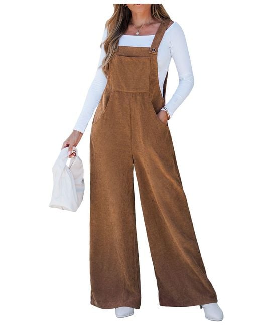 CUPSHE Brown Fireside Fun Jumpsuit