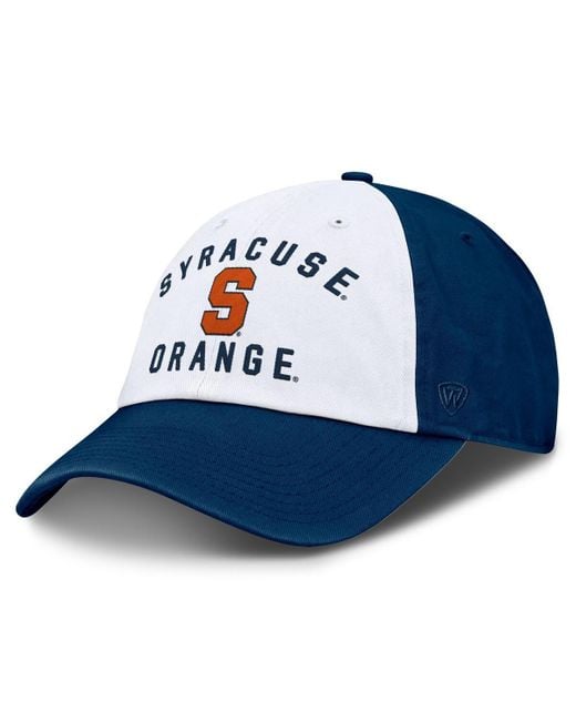 Top Of The World Blue Syracuse Orange Weston Adjustable Hat for men