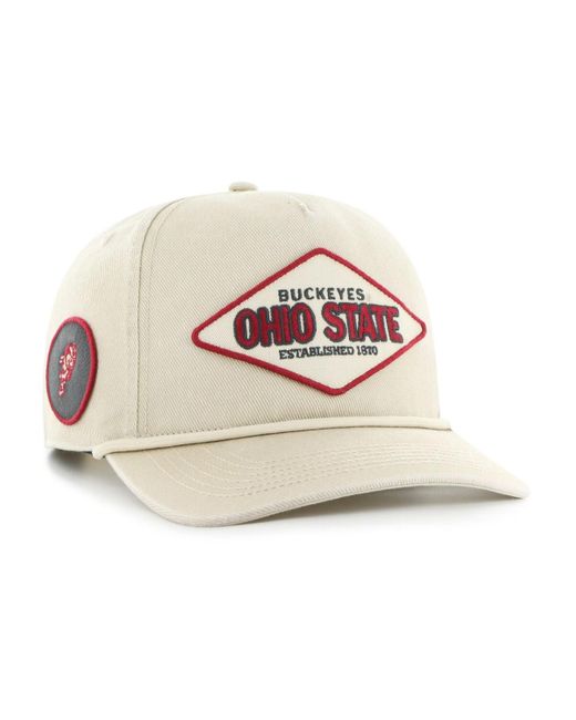 '47 Pink And Ohio State Buckeyes Outdoorsmen Cairn Hitch Adjustable Hat