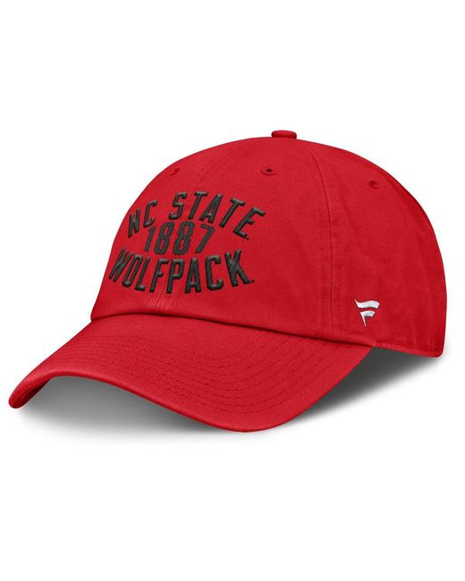 Fanatics Red Nc State Wolfpack Archer Adjustable Hat for men