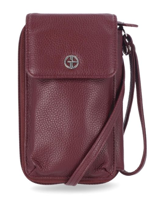 Giani Bernini Red & Black, Genuine Leather Handbag