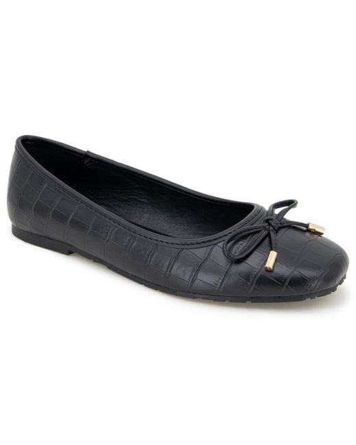 Kenneth Cole Black Elstree Flats