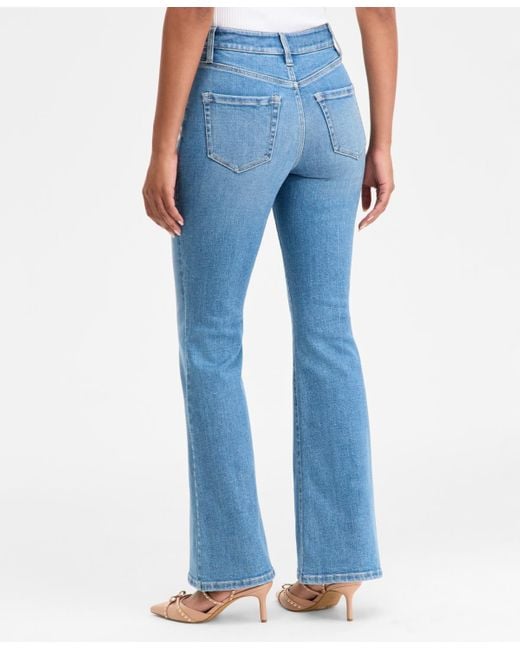 INC International Concepts Blue High-rise Flare-leg Jeans