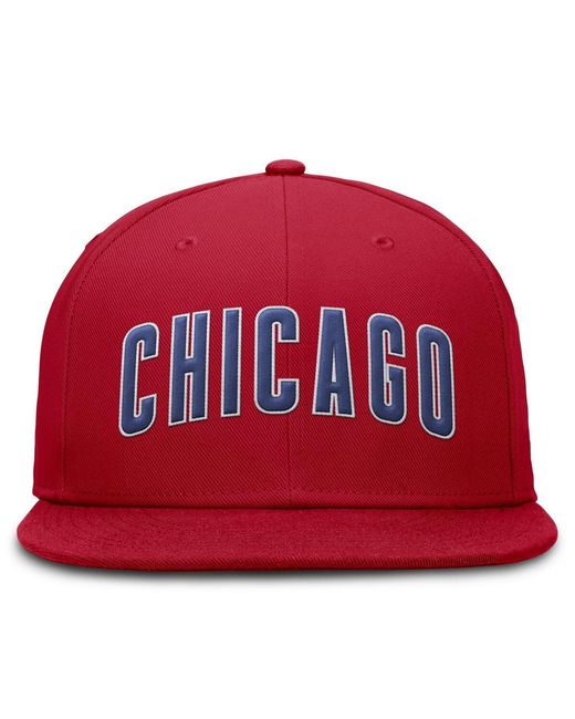 Nike Red Chicago Cubs True Performance Fitted Hat for men