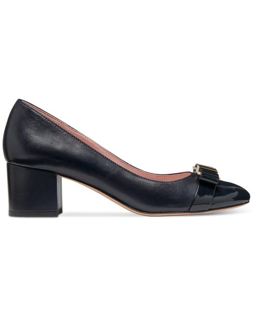 Kate Spade Blue Bowdie Slip-on Embellished Pumps