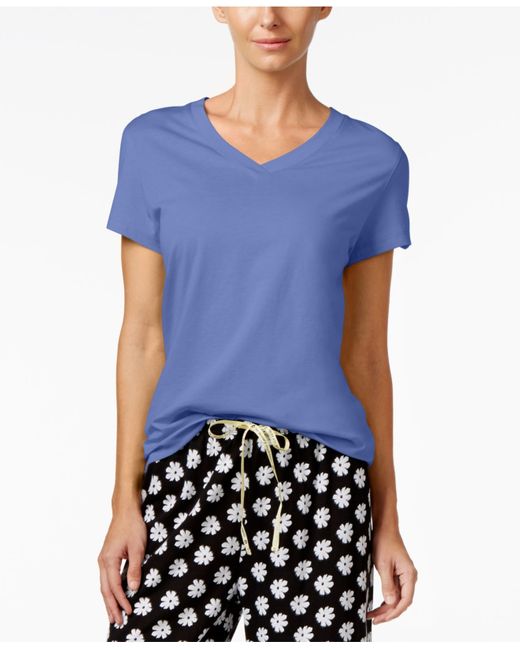 hue solid top in blue save 82 lyst hue solid top in blue save 82 lyst