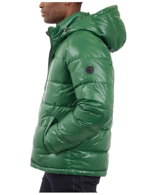 Michael Kors Green Shine Puffer Jacket for men