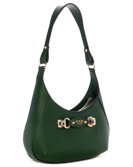 Guess Green Mimina Small Top Zip Shoulder Bag