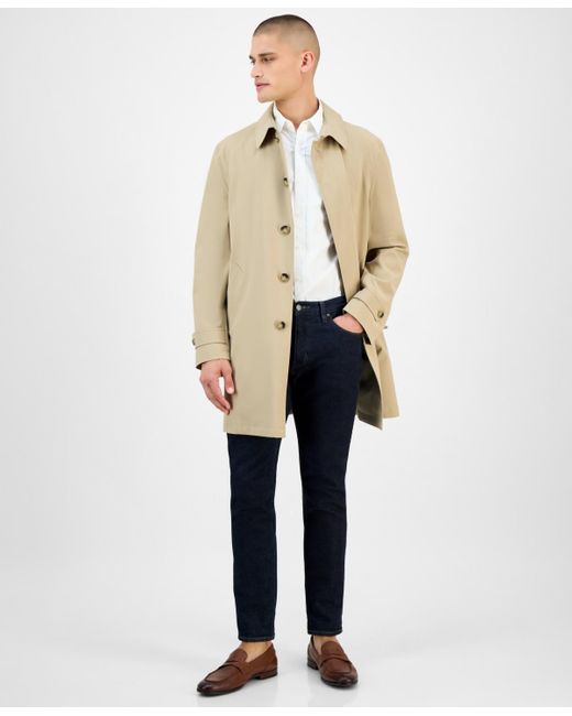 Michael Kors White Classic-fit Raincoat for men