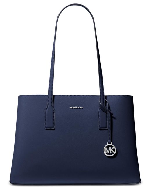 Michael Kors Blue Michael Ruthie Medium Leather Tote