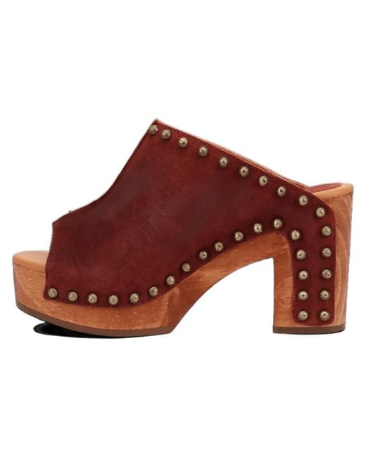 Dingo Red Echo Wooden Sandal