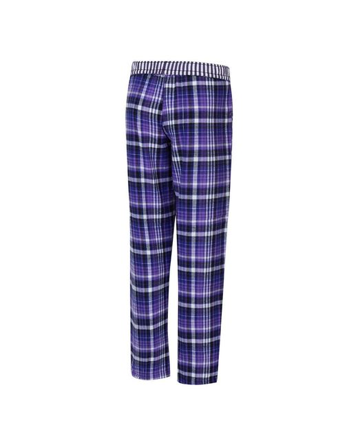 Concepts Sport Blue Baltimore Ravens Laney Plaid Tri-blend Pants