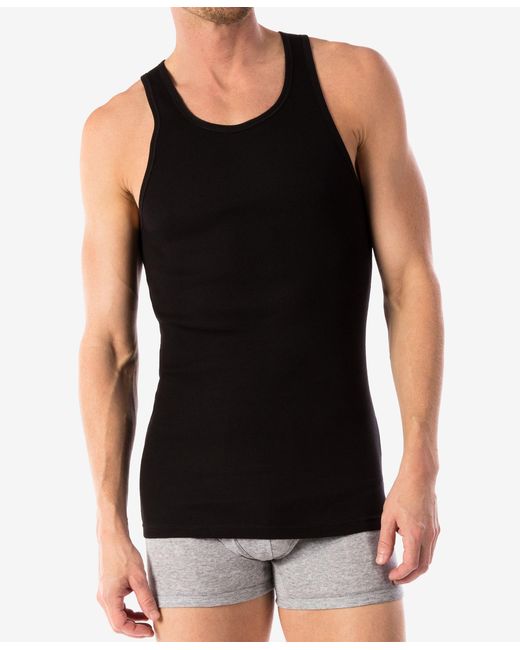 Michael Kors Black Men's Essentials Cotton Tank Top, 3-pack for men